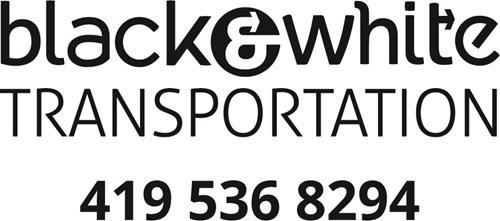 Black & White transportation logo - 419-536-8294