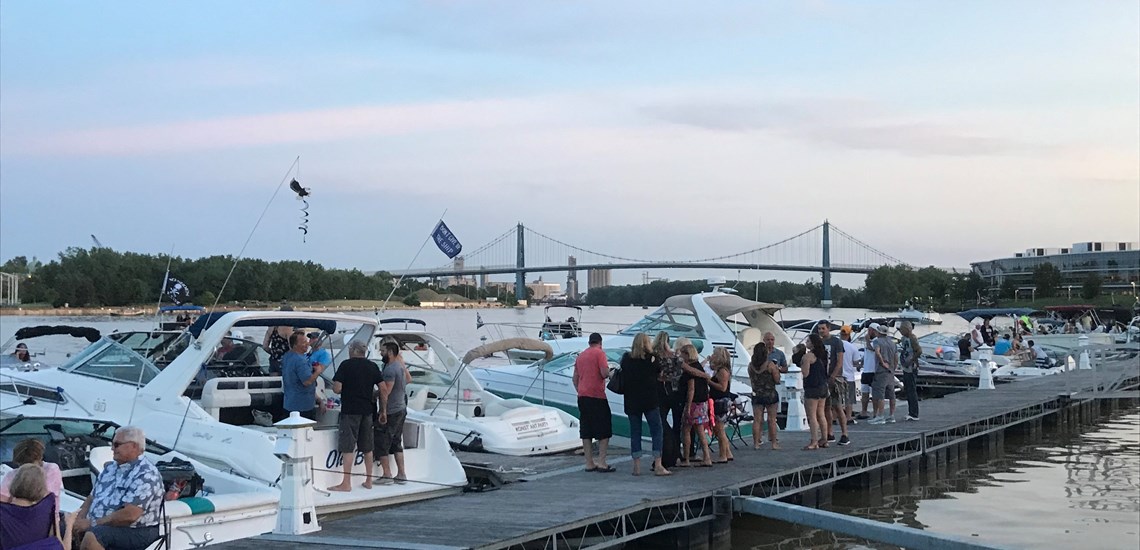 Reserving boat slips in downtown Toledo